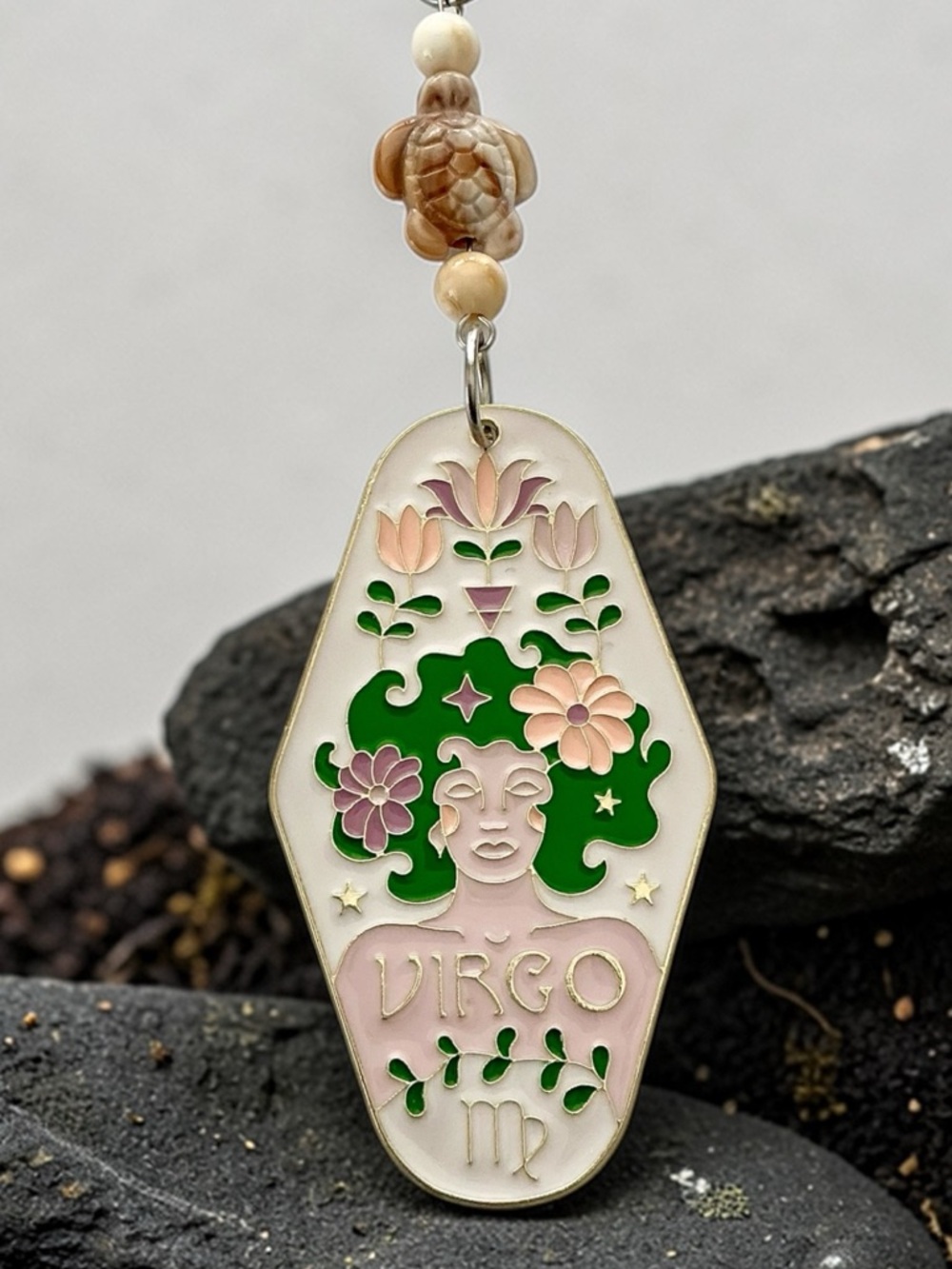 🆕 Virgo Zodiac/ Earth Sign Pendant Necklace-Stainless Steel